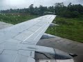 Air Philippines landing in rainy Ozamis