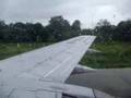 Air Philippines landing in rainy Ozamis