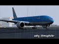 KLM 777 Thunderstorm Departure!