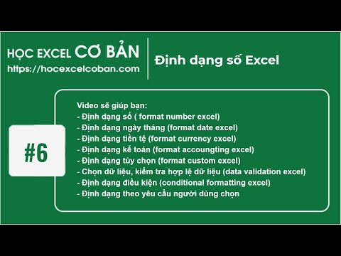 Học Excel cơ bản | #6 Định dạng số Excel