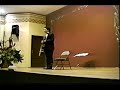 the cuban- mexican classical guitar player manuel espin�s performance during the international guitar festival in paracho, michoac�n, m�xico, in the year 2004.
playing andante op.64 by napole�n coste, gavotte choro, valsa choro, and mazurka choro by heitor villa-lobos and finally sonatina meridional by manuel m. ponce.