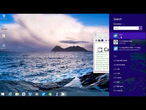 how to open a paint in windows 8