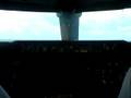 Boeing 747-400 landing at Amsterdam, Cockpit