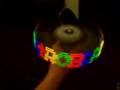 RGB LED POV display using pic16f628a