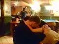 Rach and Pete snogging in the Pen9