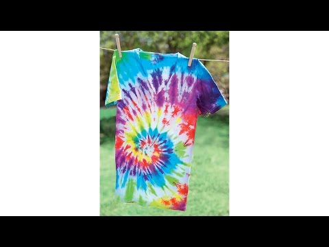 how to tie dye a rainbow t-shirt