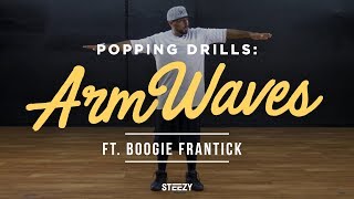 Boogie Frantick – Popping Dance Tutorial for Beginners (Arm Waves)