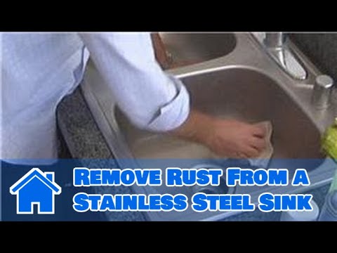 how to remove rust from stainless steel sink