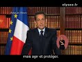 Voeux 2009 du Président Nicolas Sarkosy Voeux 2009 du Président Nicolas Sarkosy