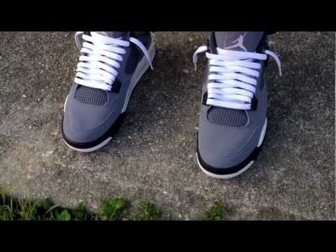 jordan 4 cool grey white laces