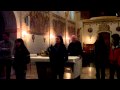 Singing in the Bethlehem University chapel – EMU Middle East Cross-Cultural