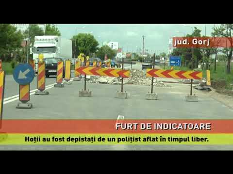 Hoții de indicatoare de pe DN 67, prinși de polițiști