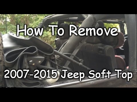 Easy How To Remove Jeep JK Soft Top Completely.  2007 – 2015 Jeep JK Soft Top Removal