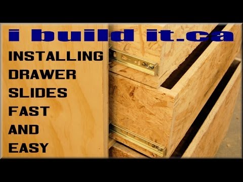 how to fit drawer slides