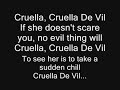 Selena Gomez Cruella De Vil (With Lyrics)