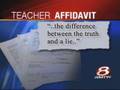 Affidavit Reveals Allegations Against Teacher