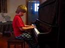 J on the piano