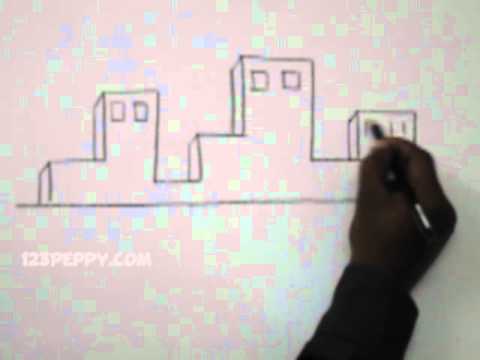 how to draw buildings