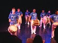 Eclodir Azul use traditional Portugese percussion of bombo, caixa and timbalao with a range of percussion instruments from around the world.  Apologies for distortion on sound.