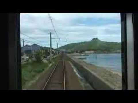 高松琴平電鉄 志度線 海岸線走行 Takamatsu Kotohira Dentetsu goes seaside