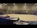 Ritmisch gymnastiek : Jolanda Bazzi 1B met hoepel .