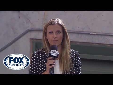 Reportera es golpeada por pelota de baseball en plena transmisión
