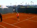Fabio Fognini si allena a Montecarlo Fabio Fognini si allena a Montecarlo