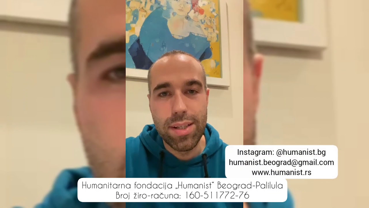 Glumac Pavle Jerinic za fondaciju Humanist