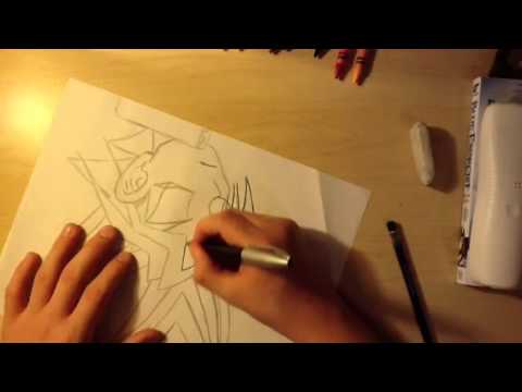 how to draw yugi moto