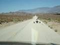 Kiteless buggying in Owens - view from the truck