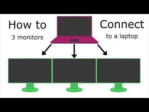 how to hook up a monitor to a laptop
