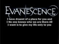 Evanescence anywhere lyrics. Enjoy rate comment and subcribe! :D