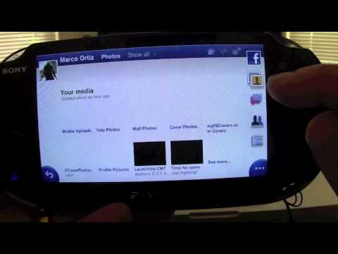 how to upload pictures to facebook from ps vita