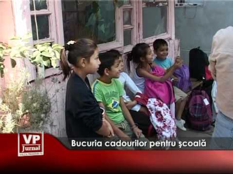 Bucuria cadourilor pentru şcoală
