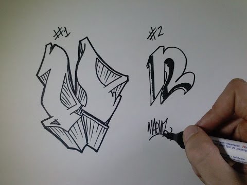 how to draw graffiti n