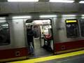2 new MBTA 01800 red line trains at Park Street