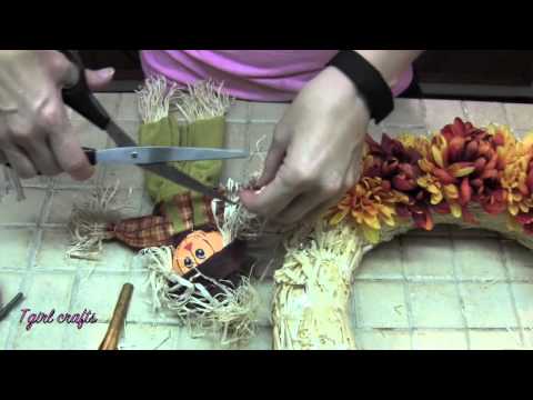 how to make a harvest wreath