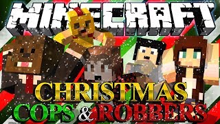 KILLING SANTA!?! Christmas Mod Minecraft Cops and Robbers w/ BajanCanadian and Friends!