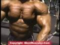 Bodybuilder Daryl Bush trains and poses in gym