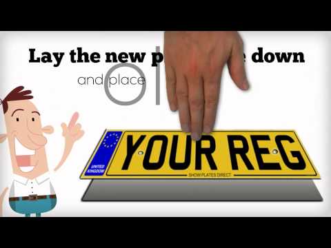 how to fit l'plates on a car