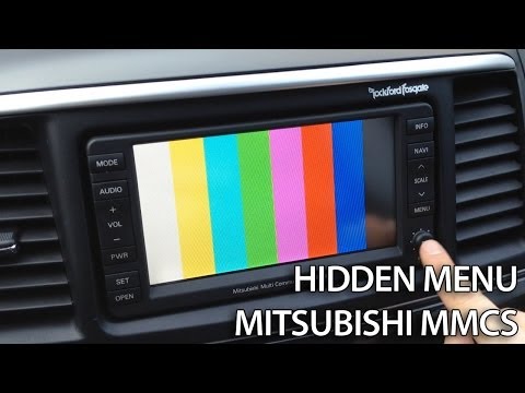 How to enter hidden service menu in Mitsubishi MMCS (Lancer Pajero Outlander ASX)