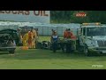 coverage of john faulkner's massive accident during the american le mans series race in mosport