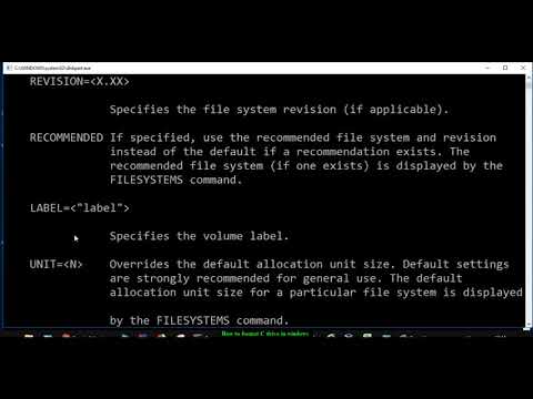 video-linktoworks-How to format c drive in Windows 10 | Use diskpart utility ...