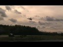 Finnish Hornets and other aircraft practicing at highway strip