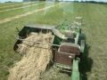 Baling Hay With The John Deere 24T Square Baler And 4320