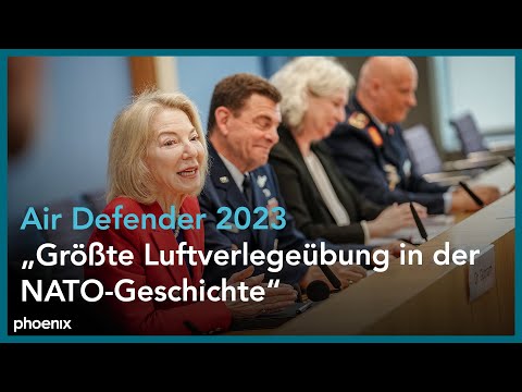 US-Botschafterin Amy Gutmann zur NATO-Luftwaffenbung Air Defender / Bundespressekonferenz