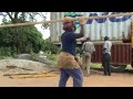 Preparing to drop the container