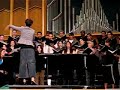 here's biola's very own chorale singing the old american folk song, shenandoah during a rehersal the day before our prism concert.