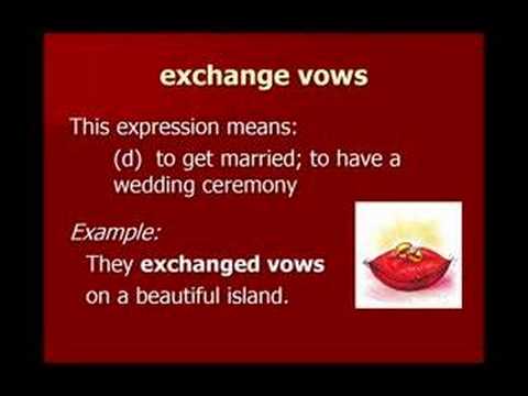Lesson 8 - Love and Marriage - English Vocabulary