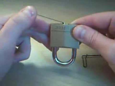 how to open lock